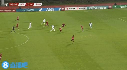 多点开花！埃泽内切兜射破门，英格兰5-0领先拉脱维亚