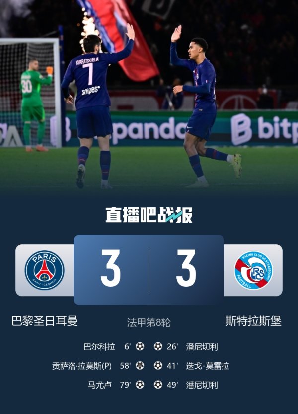 斯特拉斯堡主帅：我对球员的表现感到很自豪，年轻就是我们的力量