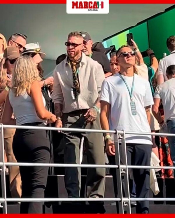 皇马老队友重聚，拉莫斯和纳瓦斯一同观看F1墨西哥大奖赛